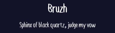 Bruzh by richoz — Script Handwritten Font — thumbnail 2
