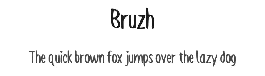 Bruzh by richoz — Script Handwritten Font