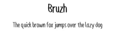 Bruzh by richoz — Script Handwritten Font — thumbnail 1
