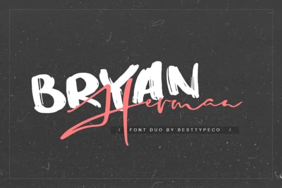 Bryan Herman Font by BennyDesigns — Script Handwritten Font