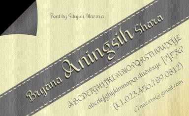 Bryana Aningsih Shara Font by Situjuh — Script Handwritten Font — thumbnail 1