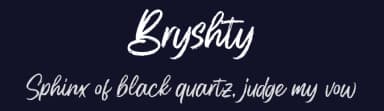 Bryshty by Creatype Studio — Script Handwritten Font — thumbnail 2