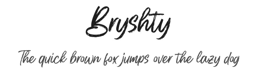 Bryshty by Creatype Studio — Script Handwritten Font