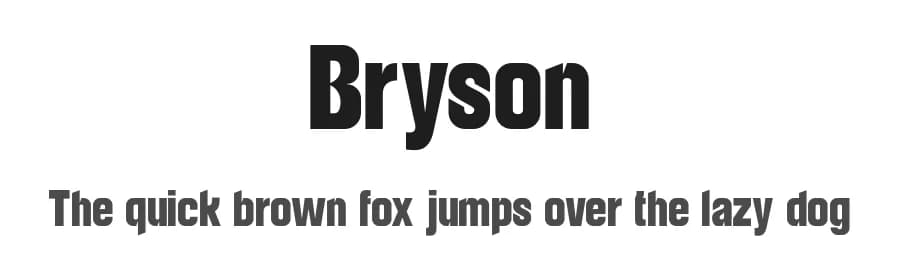 Bryson by Valentino  Vergan — Sans Serif Font — preview 1