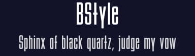 BStyle by Uwe Borchert — Sans Serif Font — thumbnail 2