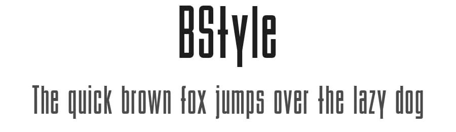 BStyle by Uwe Borchert — Sans Serif Font