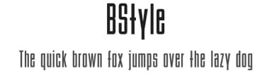 BStyle by Uwe Borchert — Sans Serif Font — thumbnail 1