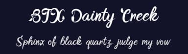 BTX Dainty Creek by Betwixt  Designs — Script Handwritten Font — thumbnail 2