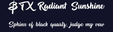 BTX Radiant Sunshine by Betwixt  Designs — Script Handwritten Font — thumbnail 2