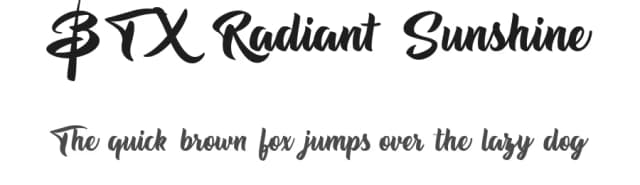 BTX Radiant Sunshine by Betwixt  Designs — Script Handwritten Font