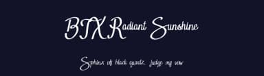 BTX Radiant Sunshine by Betwixt  Designs — Script Handwritten Font — thumbnail 2