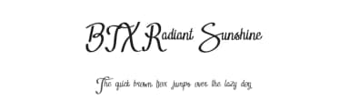 BTX Radiant Sunshine by Betwixt  Designs — Script Handwritten Font — thumbnail 1