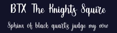 BTX The Knights Squire by Betwixt  Designs — Script Handwritten Font — thumbnail 2