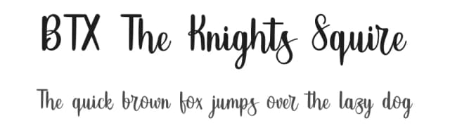 BTX The Knights Squire by Betwixt  Designs — Script Handwritten Font
