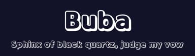 Buba by Genilson L. Santos — Sans Serif Font — thumbnail 2