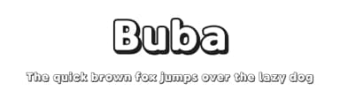Buba by Genilson L. Santos — Sans Serif Font — thumbnail 1