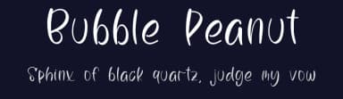 Bubble Peanut by Qwrtype Foundry — Script Handwritten Font — thumbnail 2
