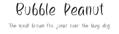 Bubble Peanut by Qwrtype Foundry — Script Handwritten Font — thumbnail 1