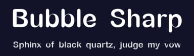 Bubble Sharp by Resy — Sans Serif Font — thumbnail 2