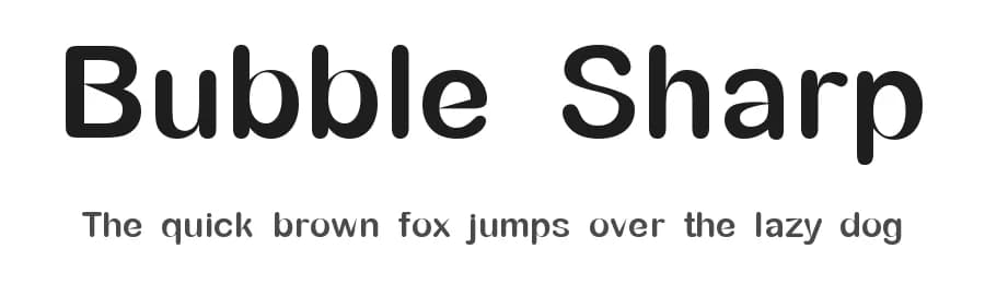 Bubble Sharp by Resy — Sans Serif Font