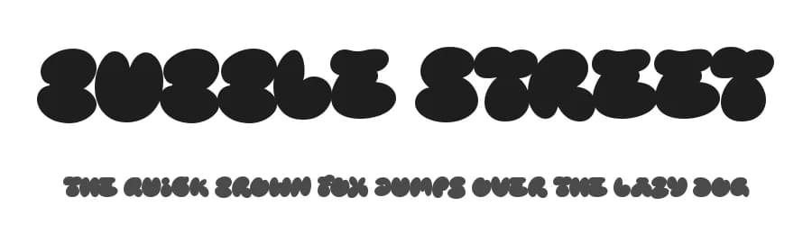 Bubble Street by Masa Aska Sanurumi — Script Handwritten Font