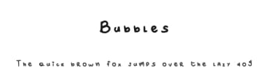 Bubbles by Liviacruzsilvadearaujo — Script Handwritten Font — thumbnail 1