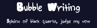 Bubble Writing by Paula Tennet — Script Handwritten Font — thumbnail 2
