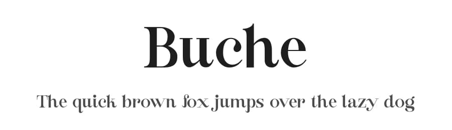 Buche by FactoryType — Serif Font