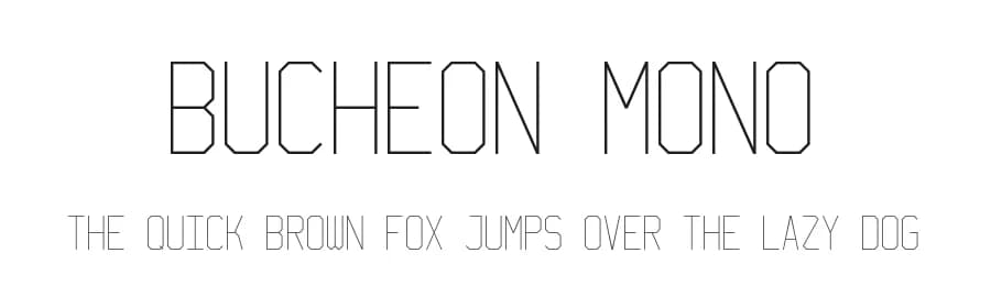 Bucheon Mono by HENRIavecunK Type Co — Sans Serif Font
