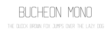 Bucheon Mono by HENRIavecunK Type Co — Sans Serif Font — thumbnail 1
