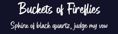 Buckets of Fireflies by BlackFridayFont FMF — Script Handwritten Font — thumbnail 2