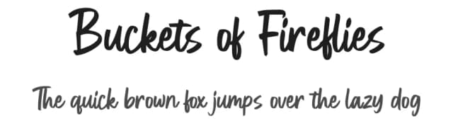 Buckets of Fireflies by BlackFridayFont FMF — Script Handwritten Font