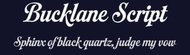Bucklane Script by Måns Grebäck — Script Handwritten Font — thumbnail 2