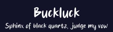 Buckluck by Origin Type — Script Handwritten Font — thumbnail 2