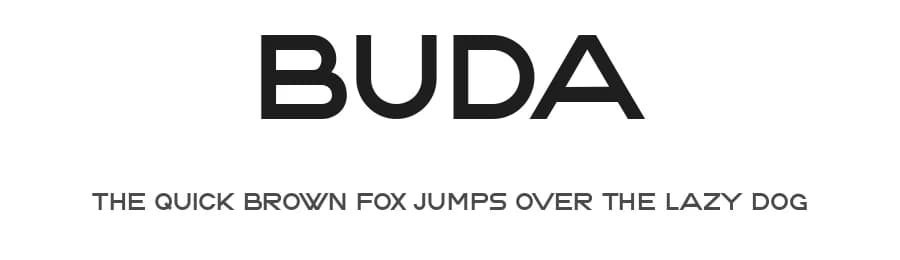 Buda by Vladimir Nikolic — Sans Serif Font