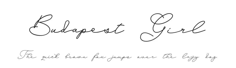 Budapest Girl by Omaikraf Studio — Script Handwritten Font — preview 1