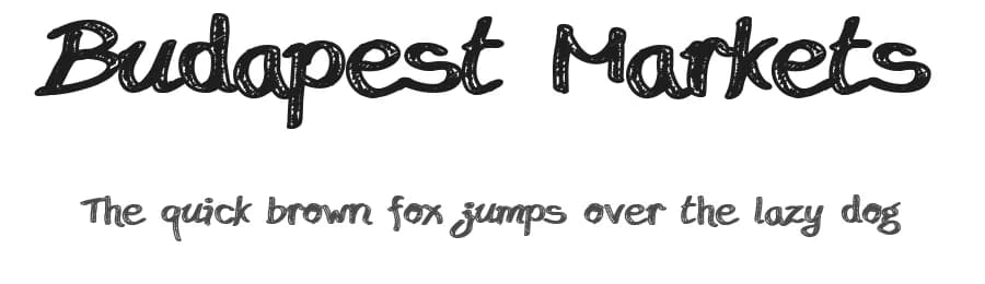 Budapest Markets by Attila Acs — Script Handwritten Font