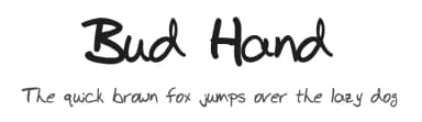 Bud Hand by John David — Script Handwritten Font — thumbnail 1