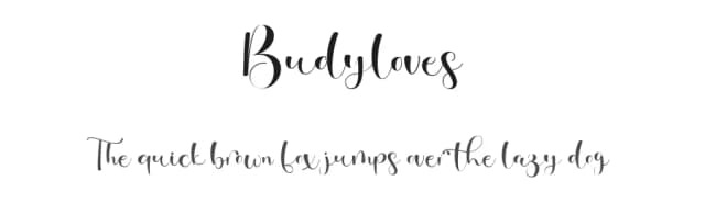 Budyloves by Gilar Studio — Script Handwritten Font
