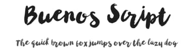 Buenos Script by Sans & Sons — Script Handwritten Font — thumbnail 1