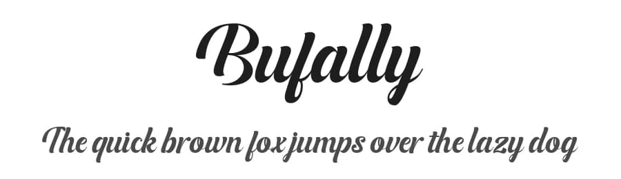 Bufally by LetterFreshStudio — Script Handwritten Font