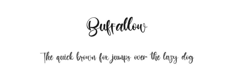 Buffallow by Kong Font — Script Handwritten Font