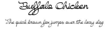 Buffalo Chicken by Roland Huse Design — Script Handwritten Font — thumbnail 1
