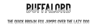 Buffalord by NihStudio — Sans Serif Font — thumbnail 1