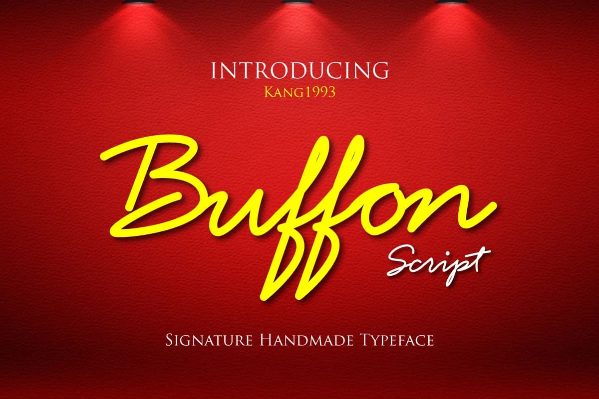 Buffon Font by Kang1993 — Script Handwritten Font