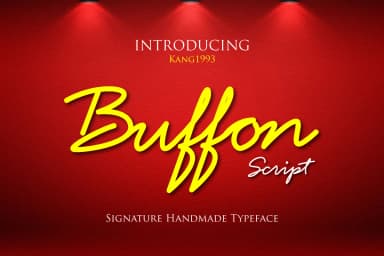 Buffon Font by Kang1993 — Script Handwritten Font — thumbnail 1