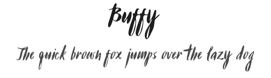 Buffy by Katsia Jazwinska — Script Handwritten Font