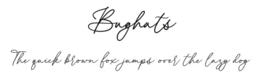 Bughats by Lemonthe — Script Handwritten Font — thumbnail 1