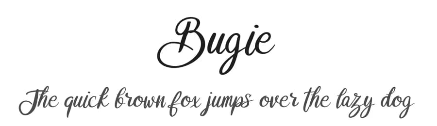 Bugie by Riki — Script Handwritten Font