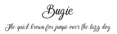 Bugie by Riki — Script Handwritten Font — thumbnail 1